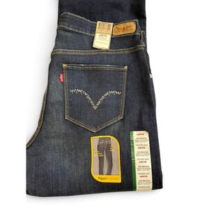 Levi's 512 Womens 16W Perfectly Shaping Bootcut Dark Wash Stretch Jeans NWT